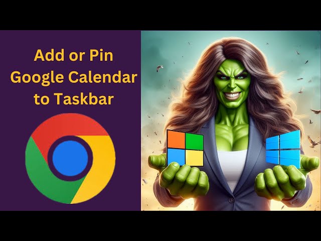 'Video thumbnail for How to Add or Pin Google Calendar to Windows 11 Taskbar using Google Chrome | GearUpWindows Tutorial'