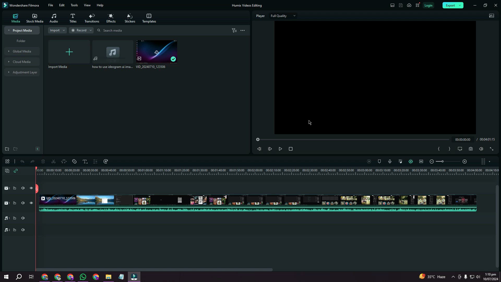 'Video thumbnail for how to remove background noise in filmora editing software'