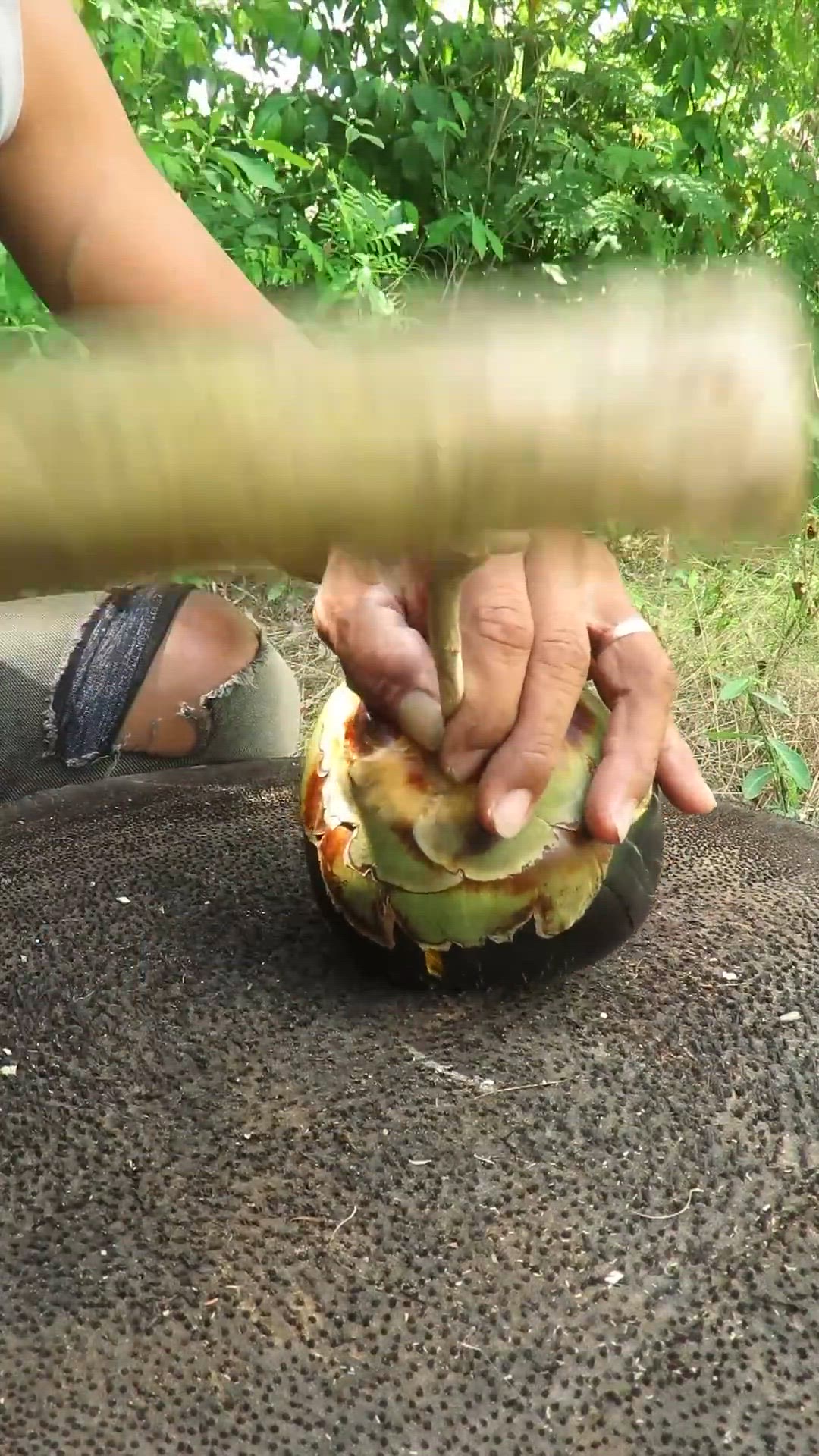 Video thumbnail for Surely you don't know, Palm fruit with FIRE #survival #camping #outdoors