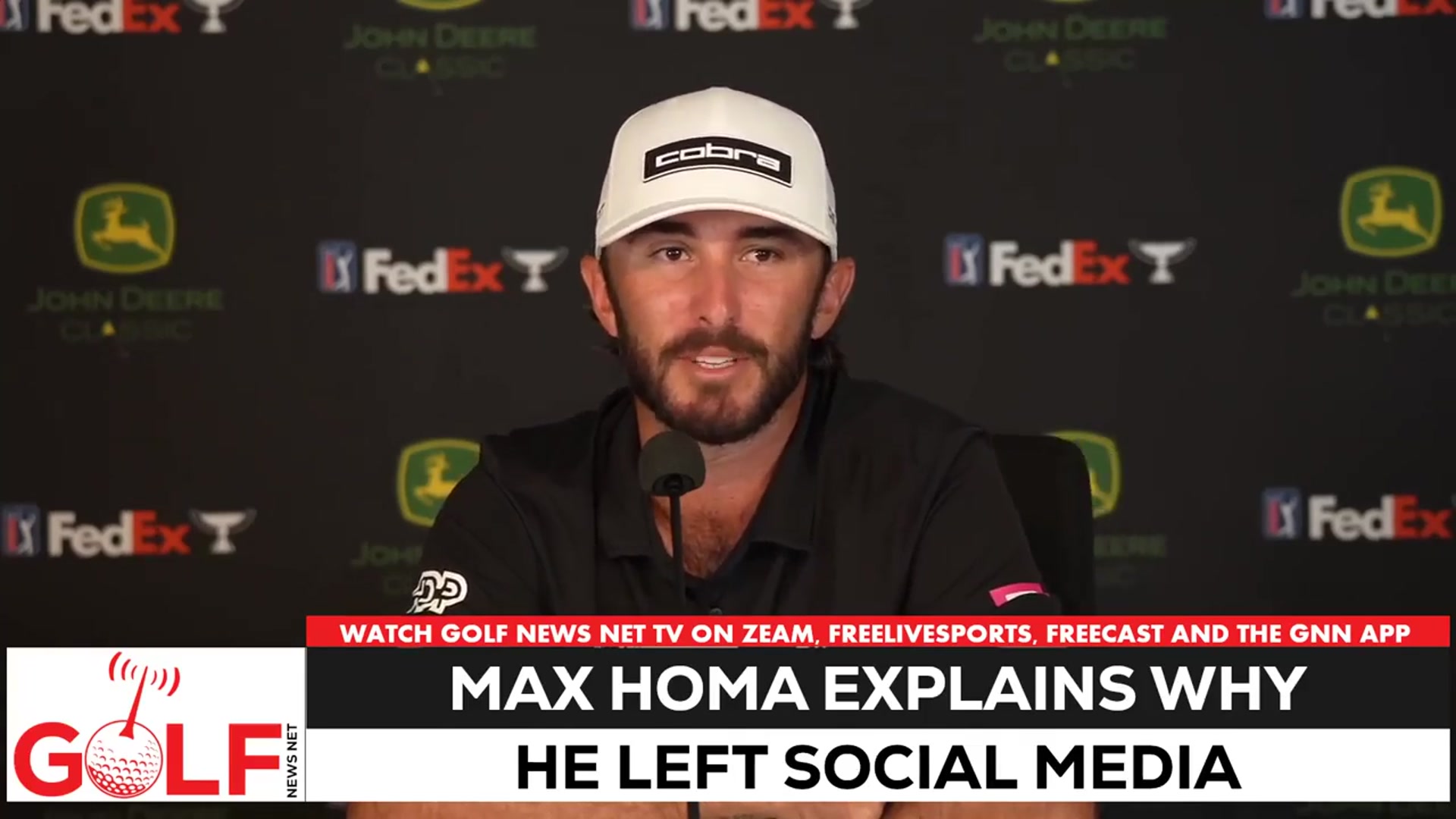 'Video thumbnail for Max Homa explains why stopped using social media'