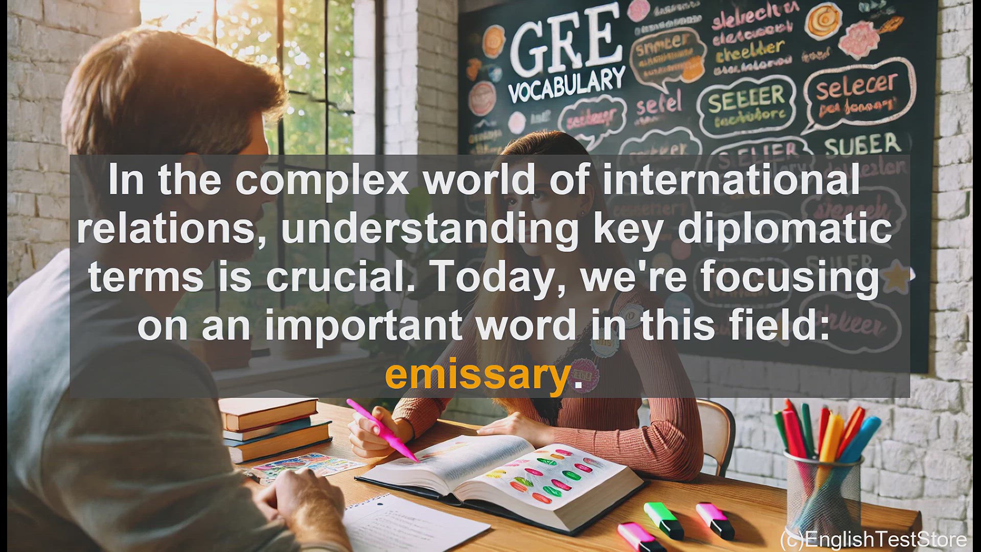 'Video thumbnail for GRE Vocabulary Lesson: Understanding the Role of an Emissary in Diplomacy'
