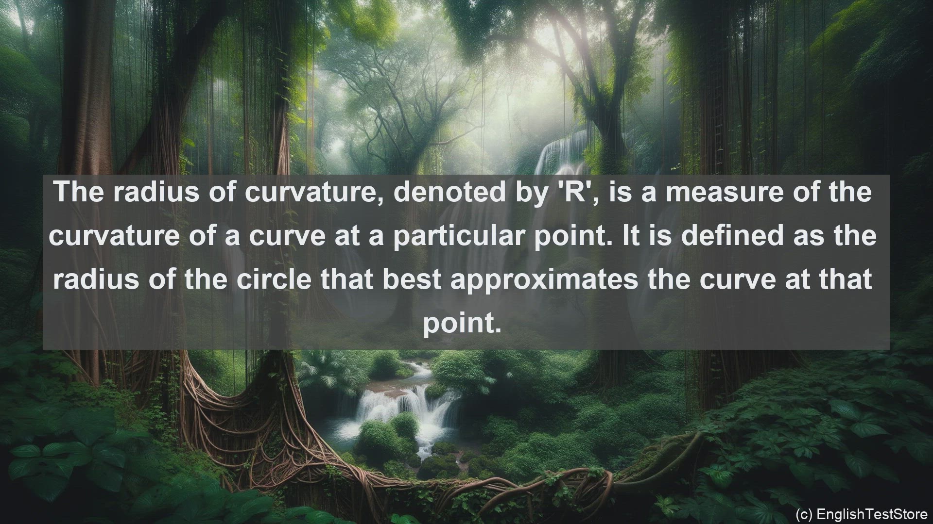 'Video thumbnail for Radius of curvature in science  definition and examples'