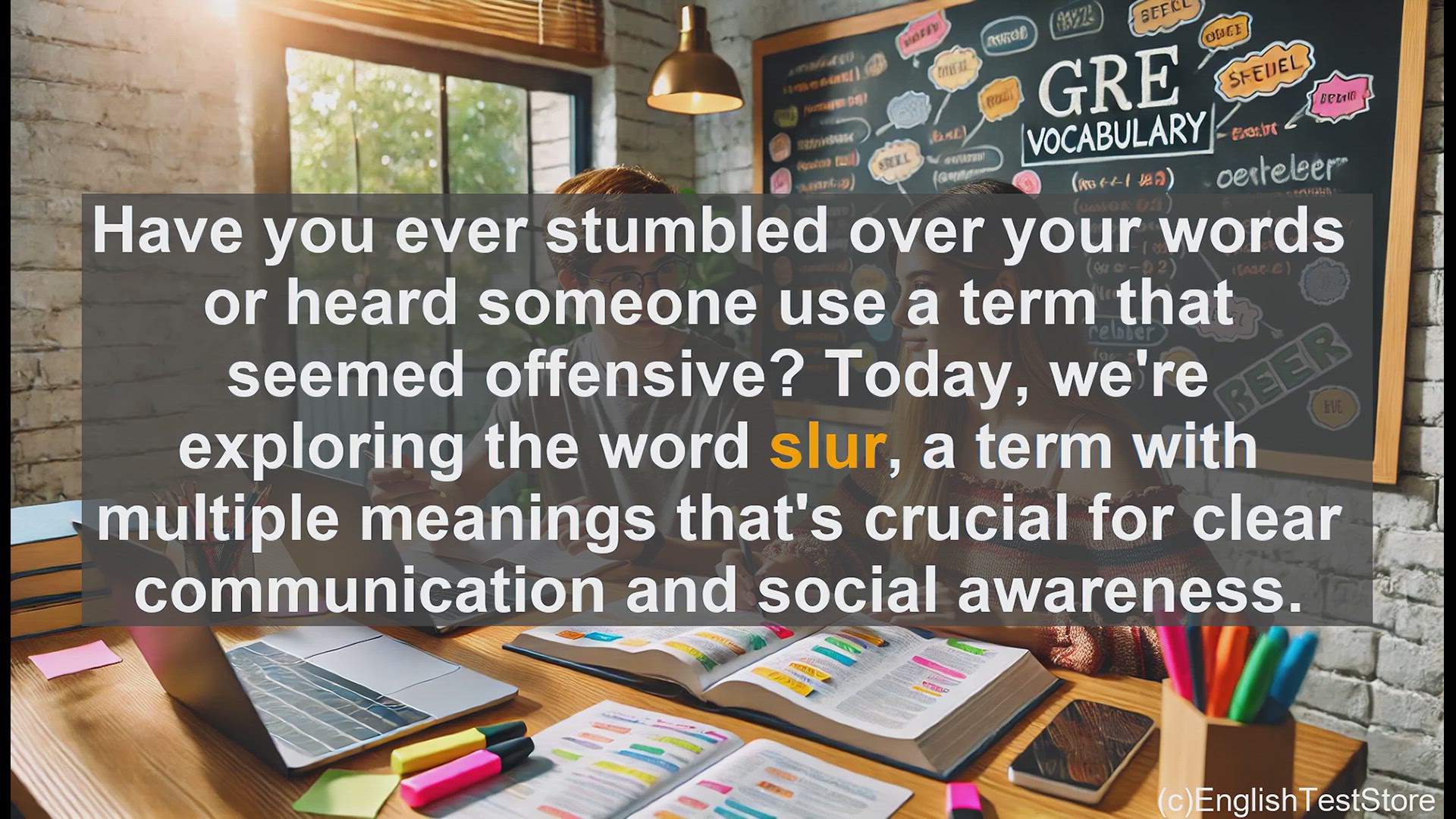 'Video thumbnail for GRE Vocabulary Lesson: Exploring the Versatile Word 'Slur''