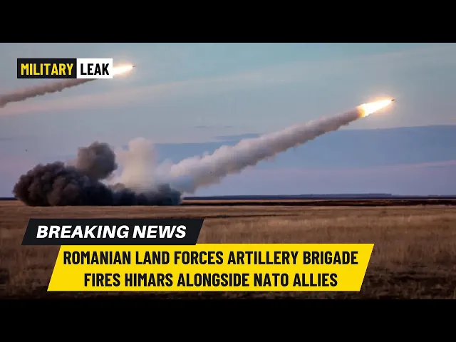 'Video thumbnail for Romanian Artillery Brigade fires HIMARS alongside NATO Allies'