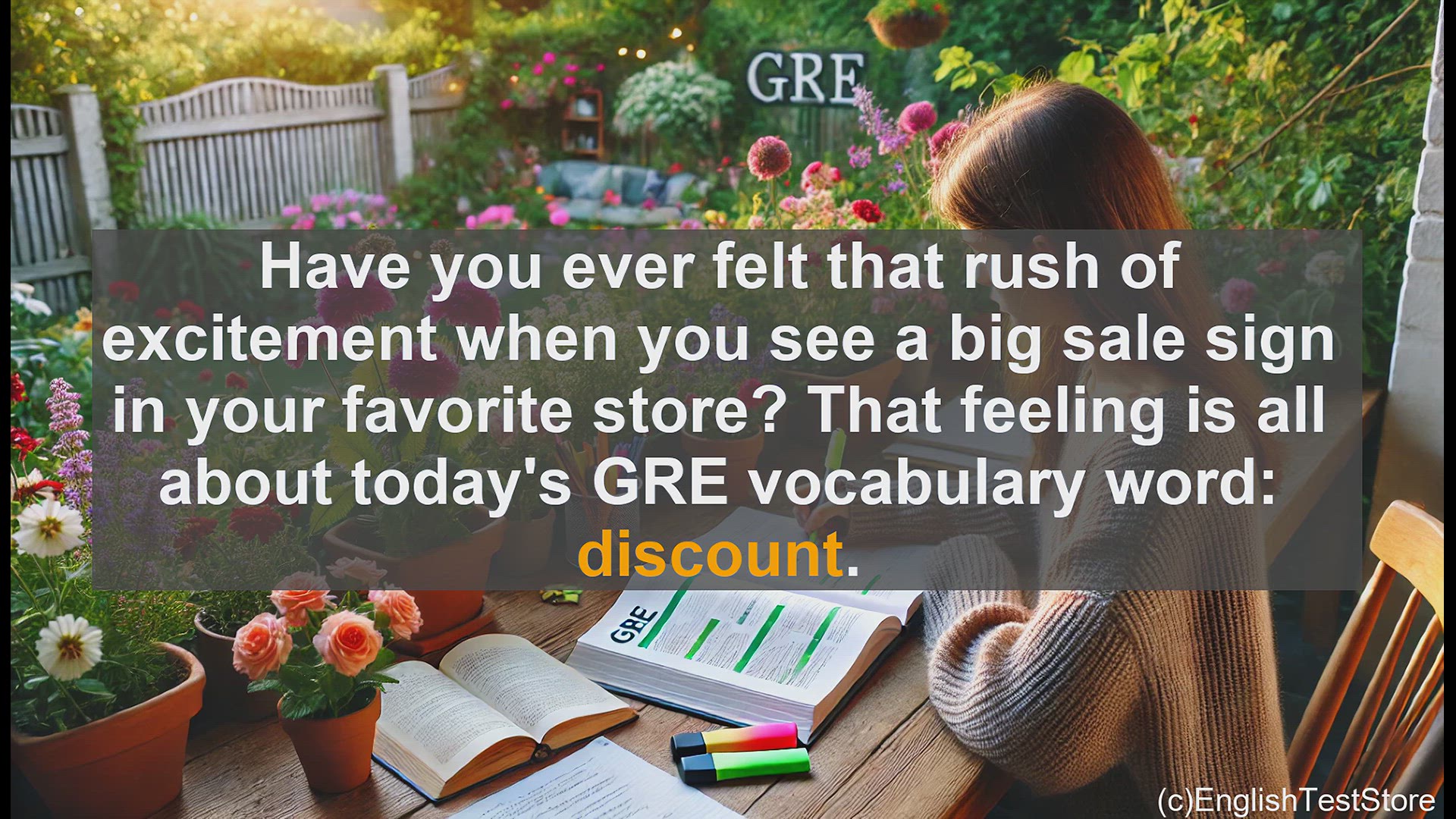 'Video thumbnail for GRE Vocabulary Lesson: Mastering the GRE Vocabulary - Discount'