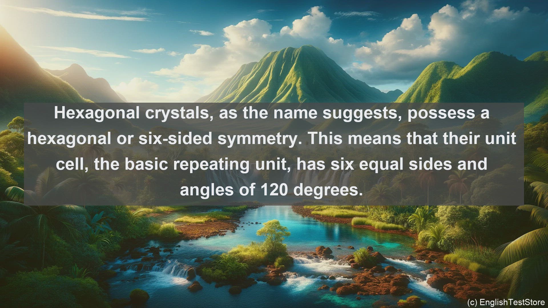 'Video thumbnail for Hexagonal crystal in science  definition and examples'