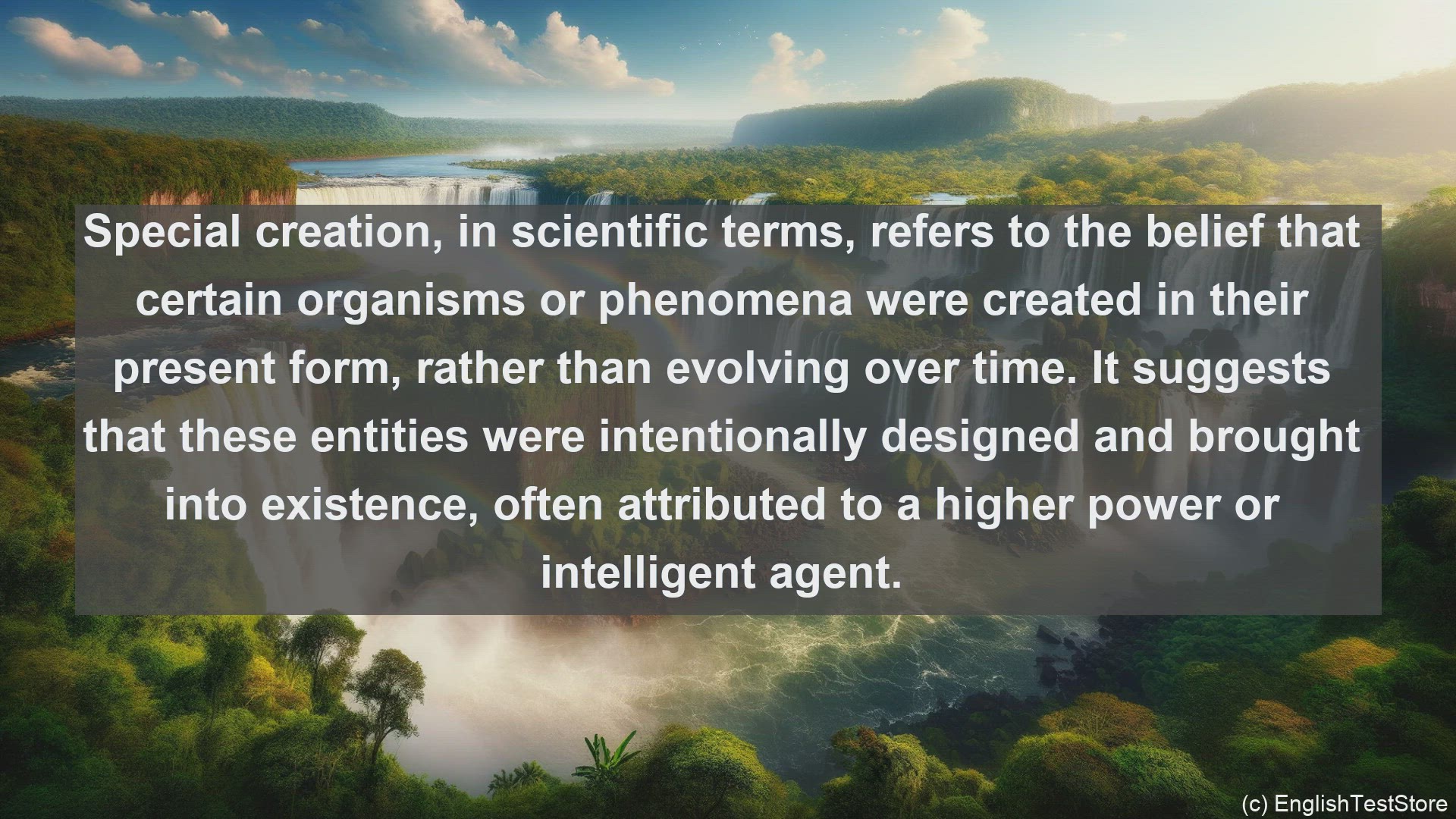 'Video thumbnail for Special creation in science  definition and examples'