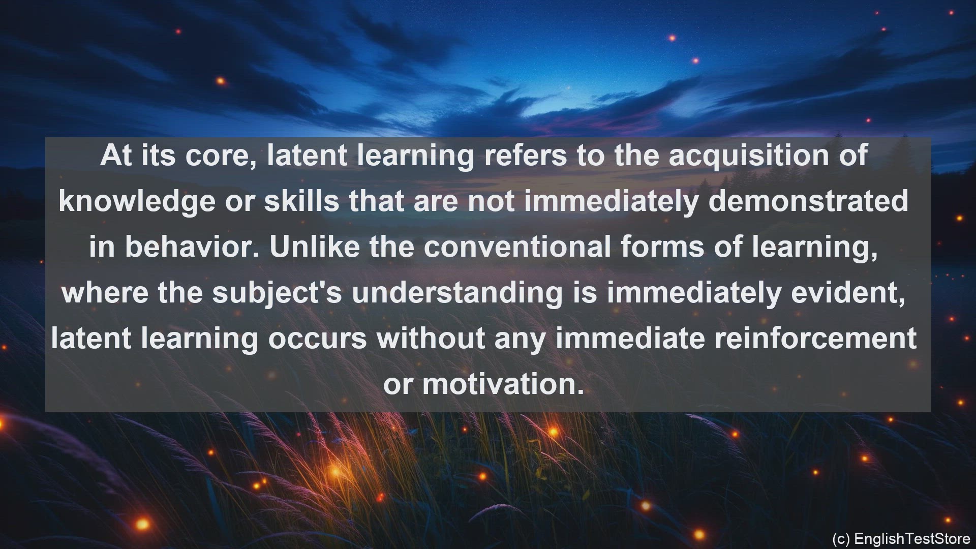 'Video thumbnail for Latent learning in science  definition and examples'