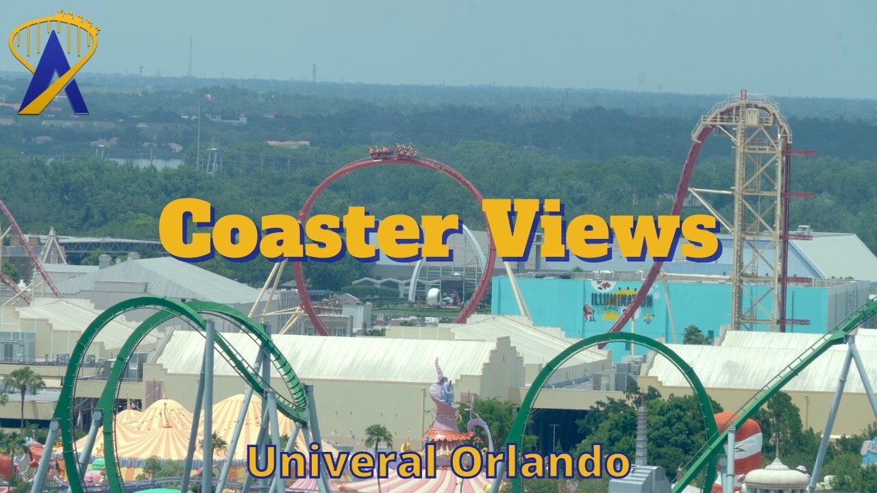 'Video thumbnail for Universal Orlando's Tallest Roller Coasters, As Seen From Aventura Hotel'