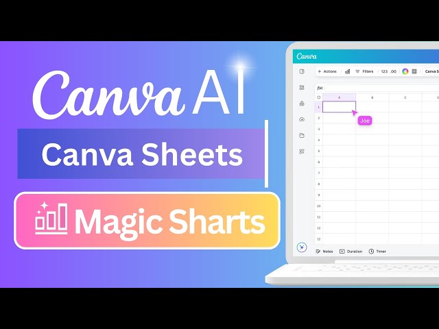 'Video thumbnail for How to use Magic Charts with AI in Canva Sheets'