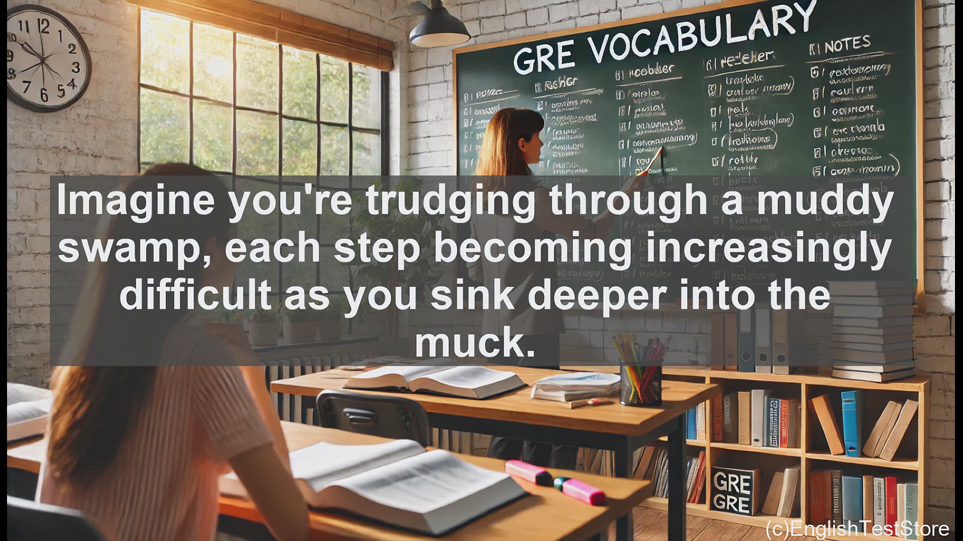 'Video thumbnail for GRE Vocabulary Lesson: Quagmire - A Word for Sticky Situations'