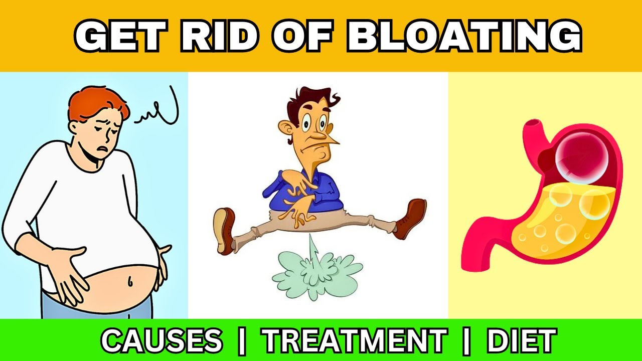 'Video thumbnail for How to Get Rid of Bloating Fast! - Treatments Options, Causes and Dietary Tips'