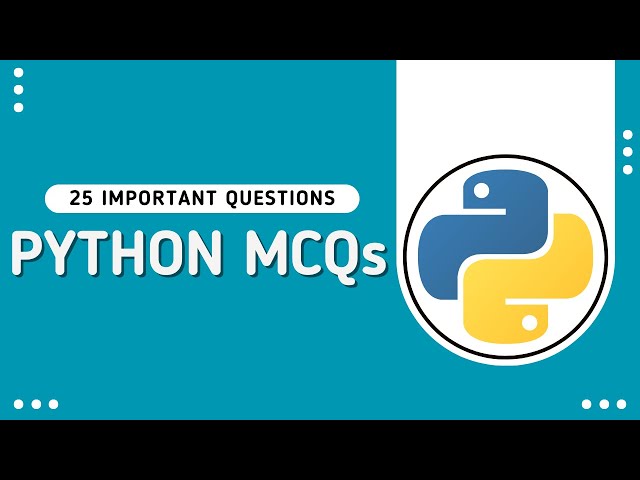 'Video thumbnail for Updated: Python MCQs | Top 25 Updates Python Question and Answers in 2024 | Javatpoint'