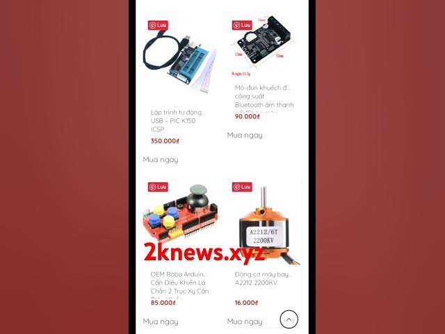 Video thumbnail for shop 2knews link kiện giá rẻ nhất thị trường 2024 website: 2knew.xyz