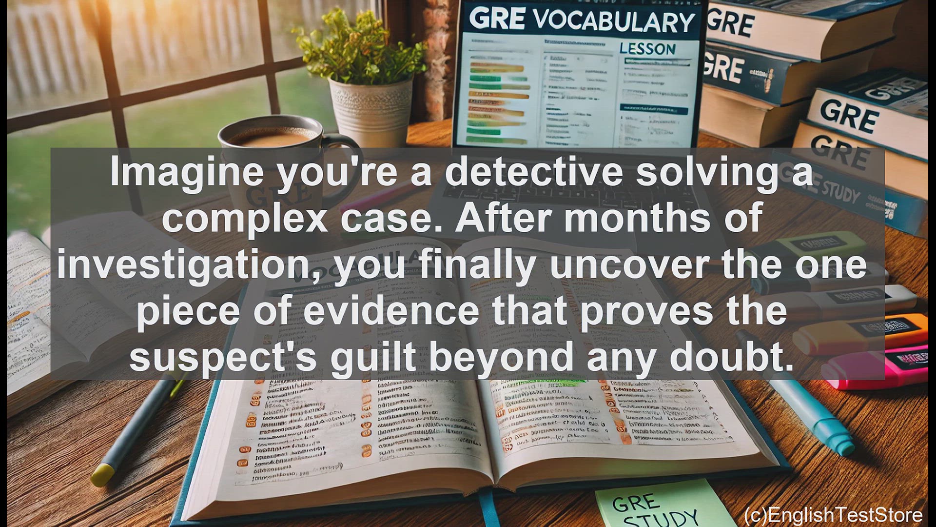 'Video thumbnail for GRE Vocabulary Lesson: Conclusive Evidence - Mastering a Powerful Word for the GRE and Beyond'