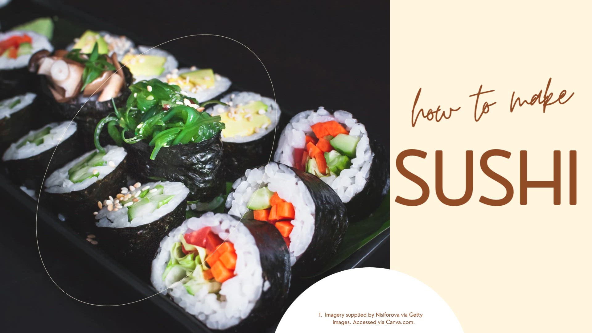 'Video thumbnail for Veggie Sushi Rolls'
