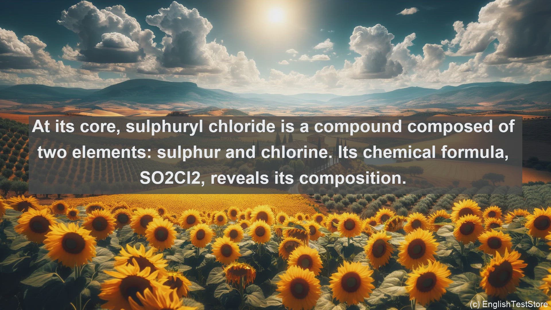 'Video thumbnail for Sulphuryl chloride in science  definition and examples'