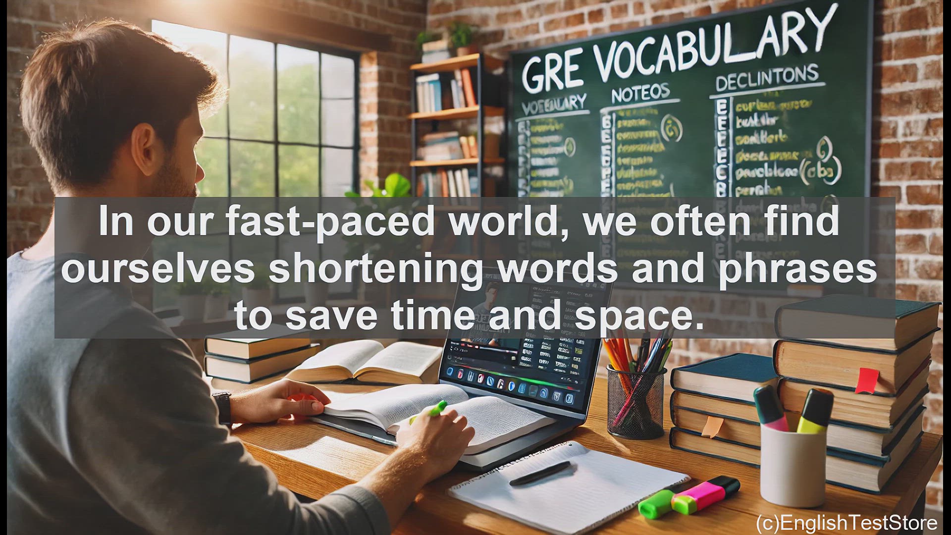 'Video thumbnail for GRE Vocabulary Lesson: Mastering the Art of Abbreviation - Understanding the Word 'Abbreviate''