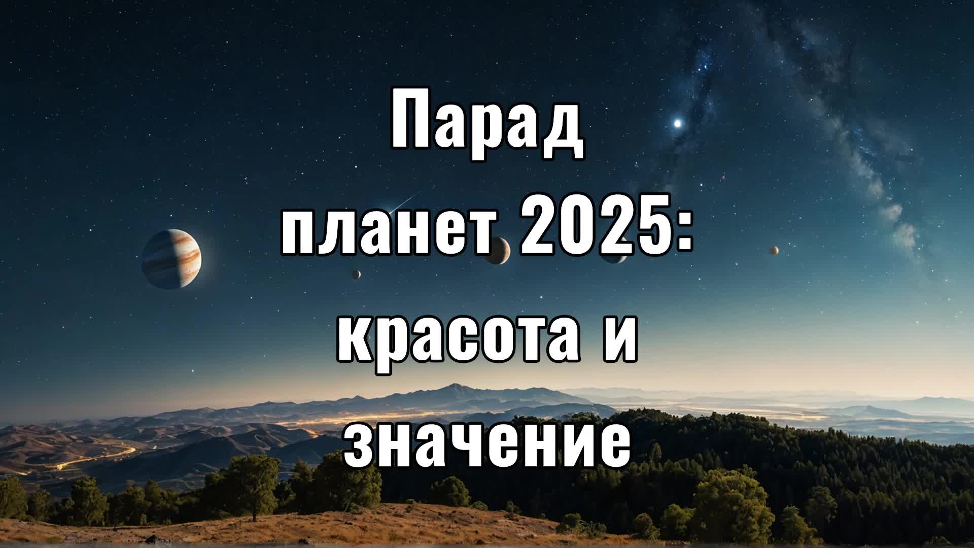 'Video thumbnail for Парад планет 2025: красота и значение'