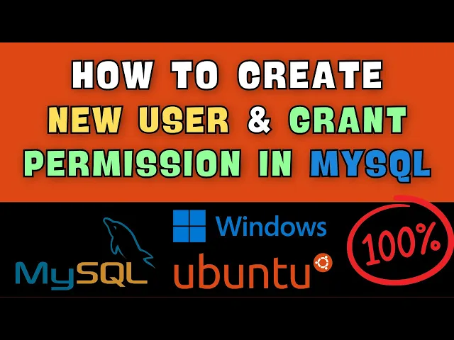 'Video thumbnail for MySQL: How to Create a New User and Grant Permission – Windows/Ubuntu'