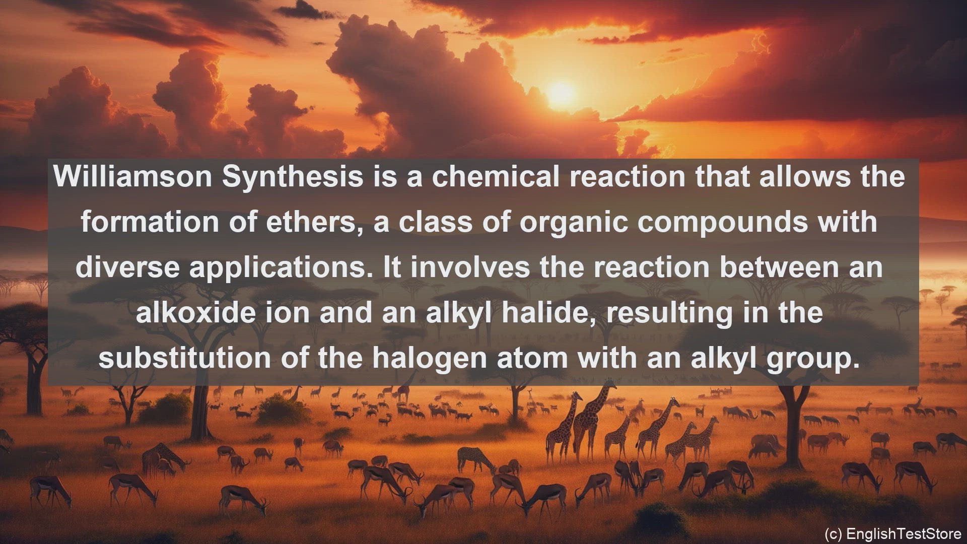 'Video thumbnail for Williamson synthesis in science  definition and examples'