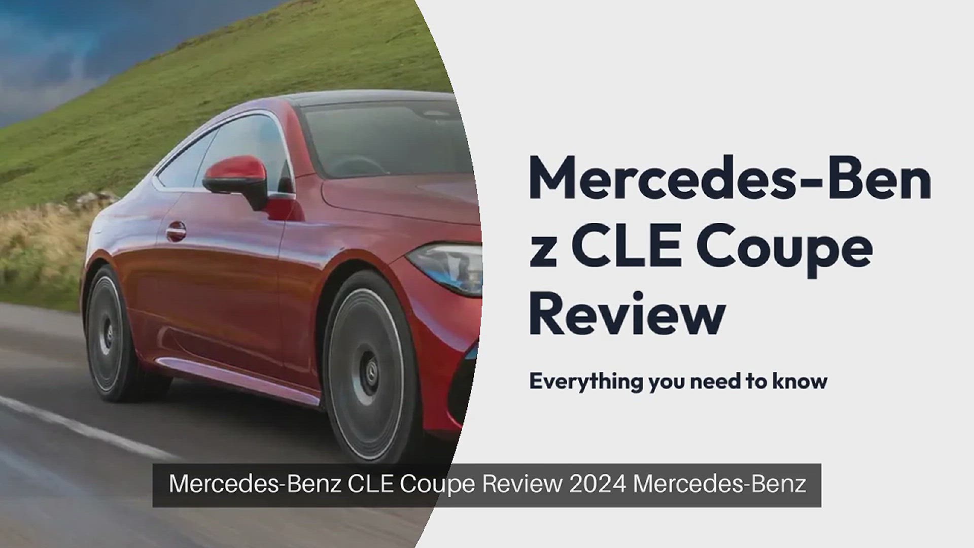 'Video thumbnail for Mercedes-Benz CLE Coupe review'