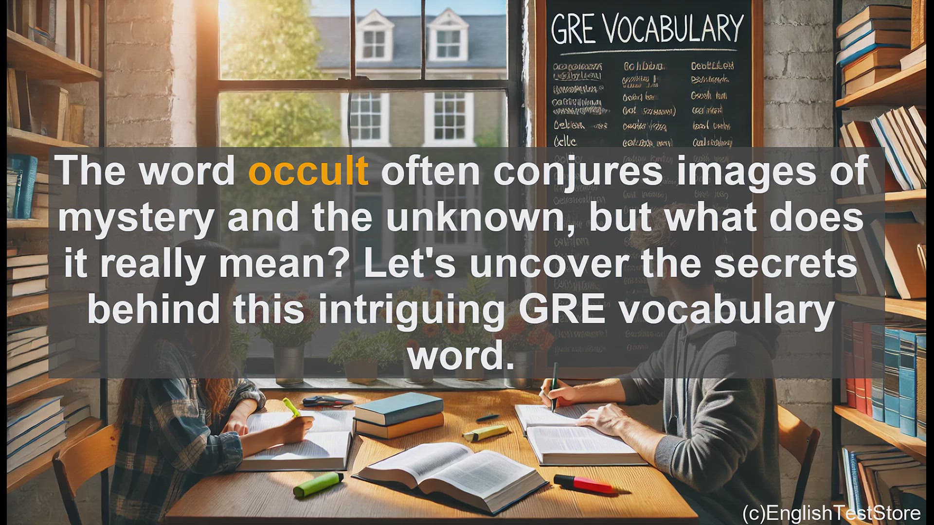 'Video thumbnail for GRE Vocabulary Lesson: Unveiling the Secrets of the Occult'