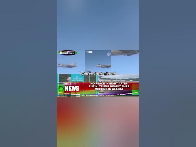 Video thumbnail for No Peace In Sight After Putin, Trump Nearly 3hrs Meeting In Alaska