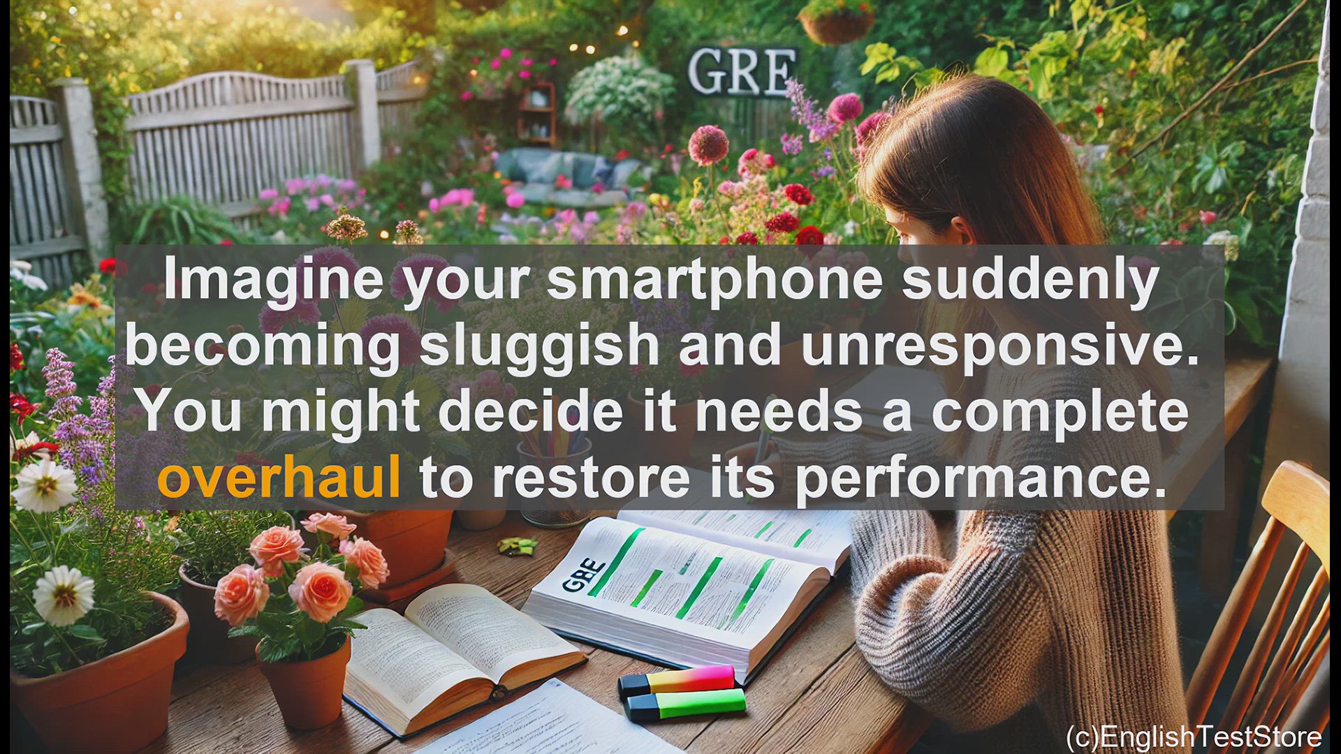 'Video thumbnail for GRE Vocabulary Lesson: Overhauling Your Smartphone - Restoring Performance'