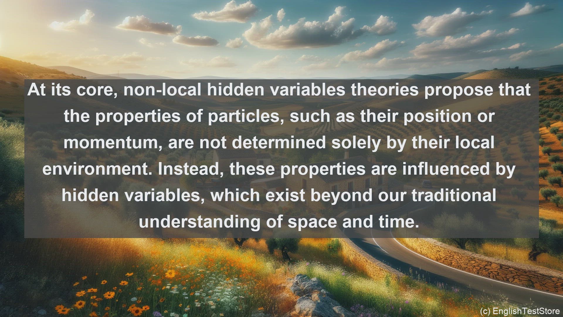 'Video thumbnail for Non local hidden variables theories in science  definition and examples'