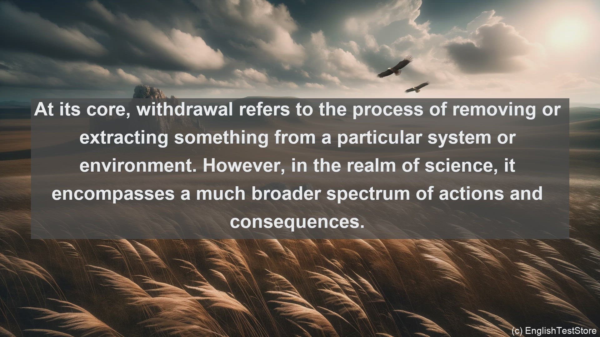 'Video thumbnail for Withdrawal re in science  definition and examples'