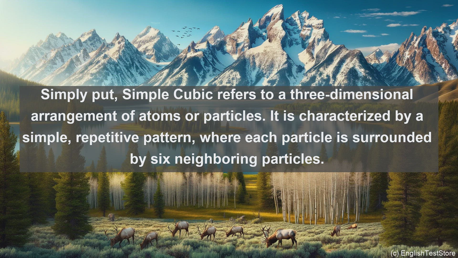 'Video thumbnail for Simple cubic in science  definition and examples'