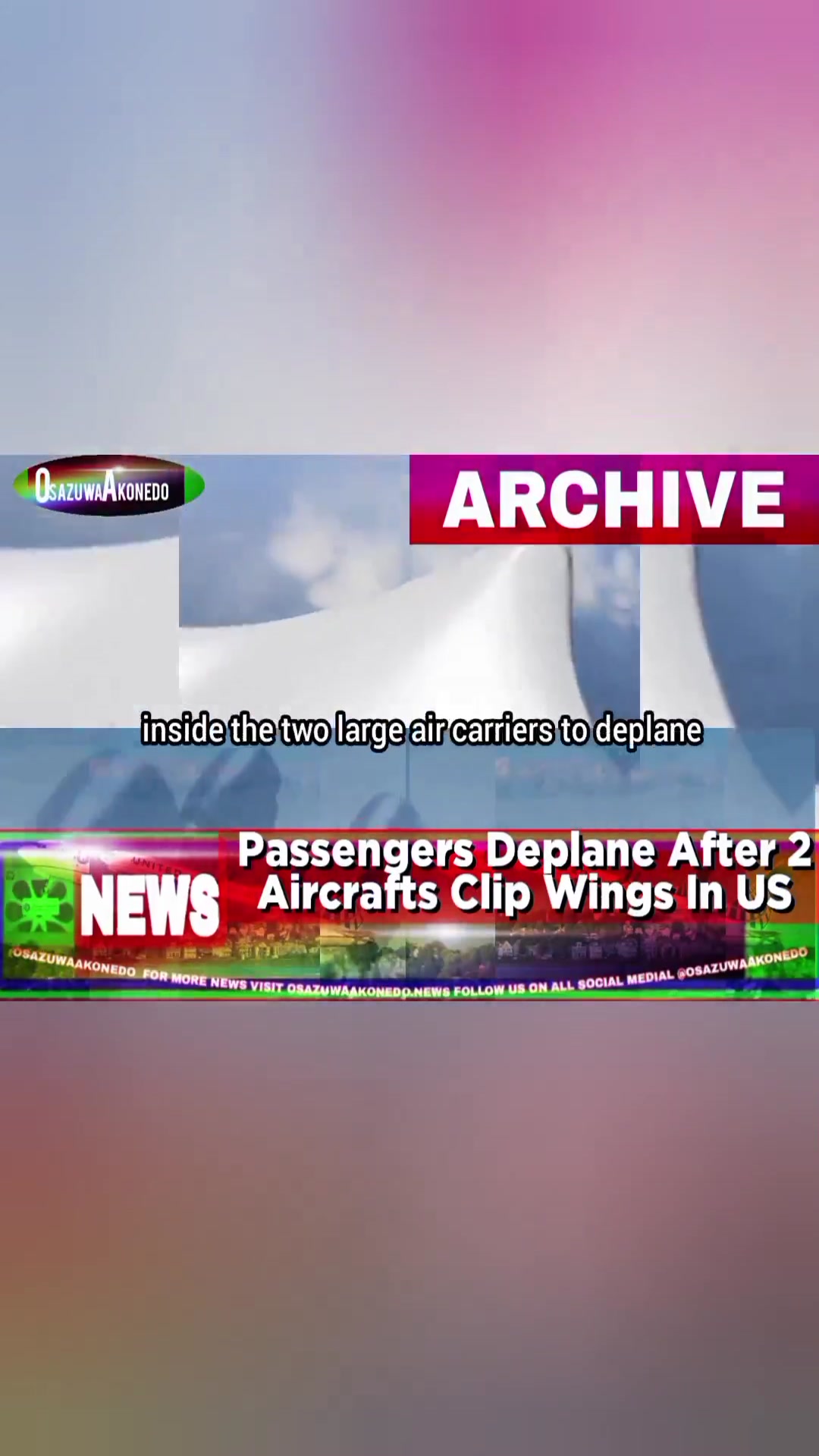 'Video thumbnail for Passengers Deplane After 2 Aircrafts Clip Wings In US '