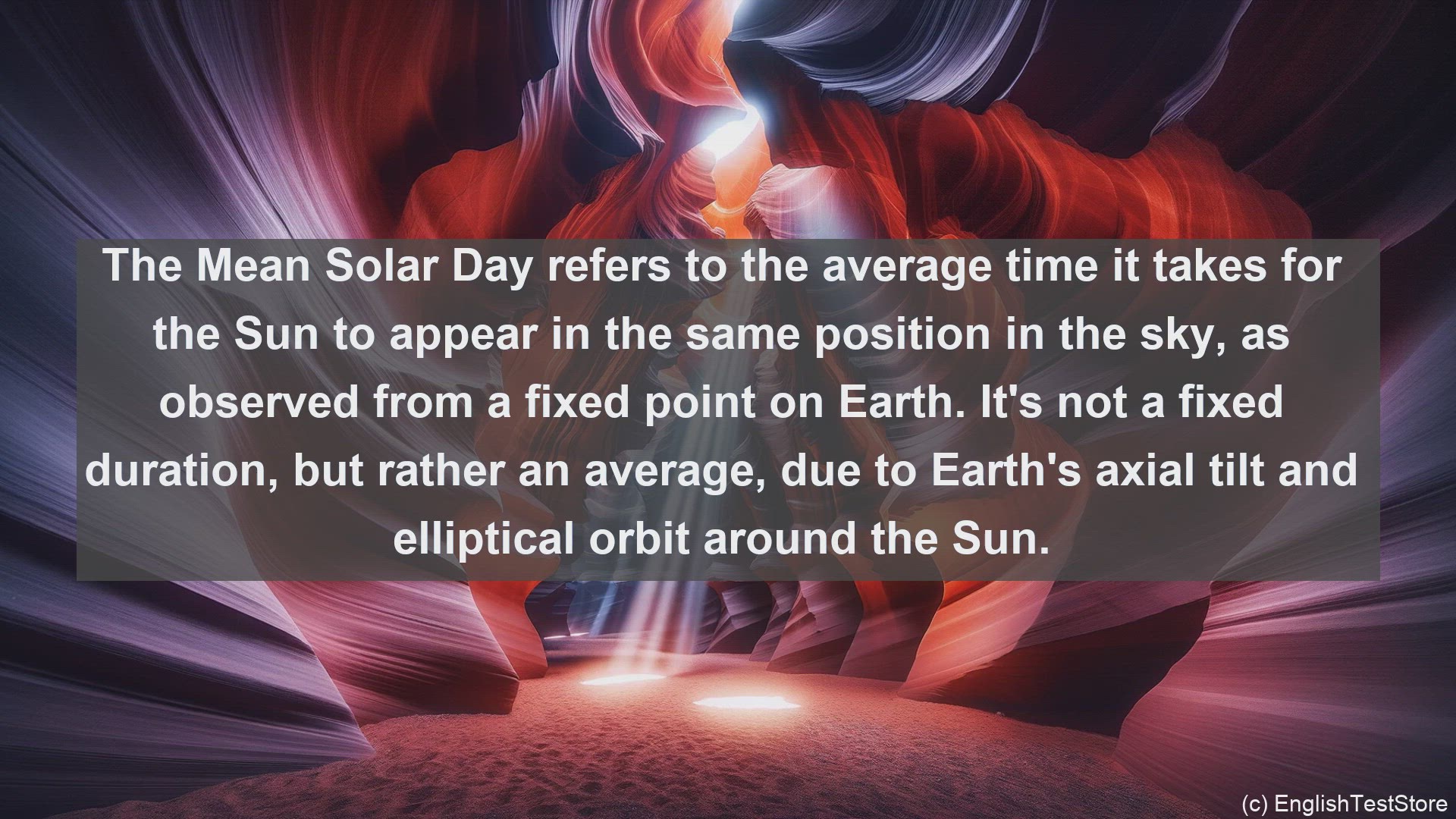 'Video thumbnail for Mean solar day in science  definition and examples'