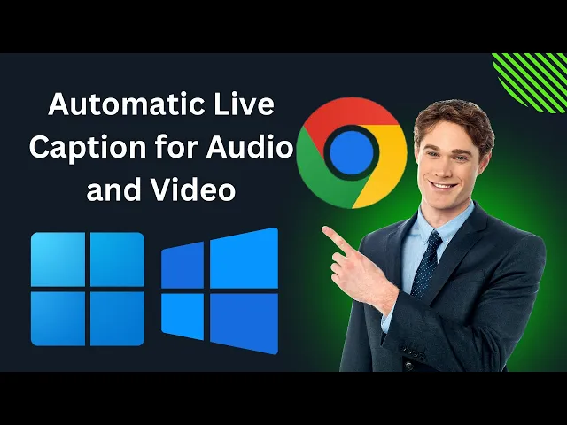 'Video thumbnail for How to Enable Automatic Live Caption for Audio and Video in Google Chrome on Windows 11 or 10?'