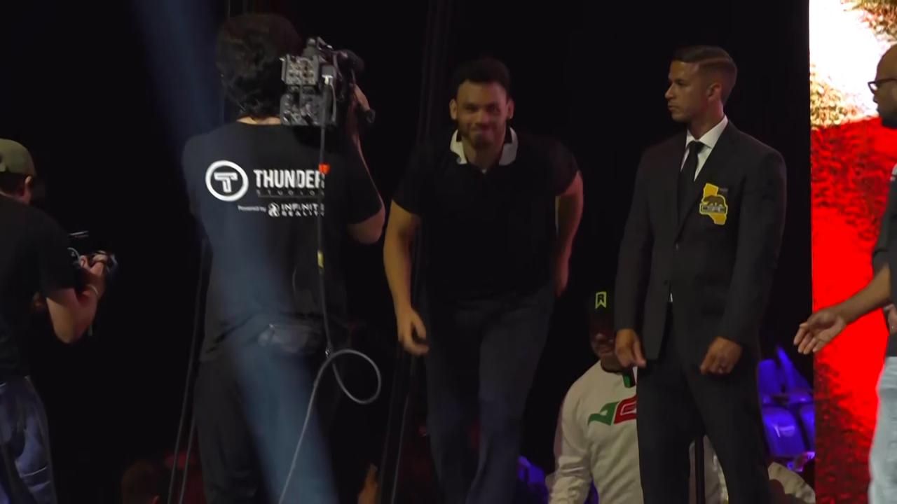 'Video thumbnail for Jake Paul and Julio Cesar Chavez Jr. weigh in ahead of Saturday's clash'