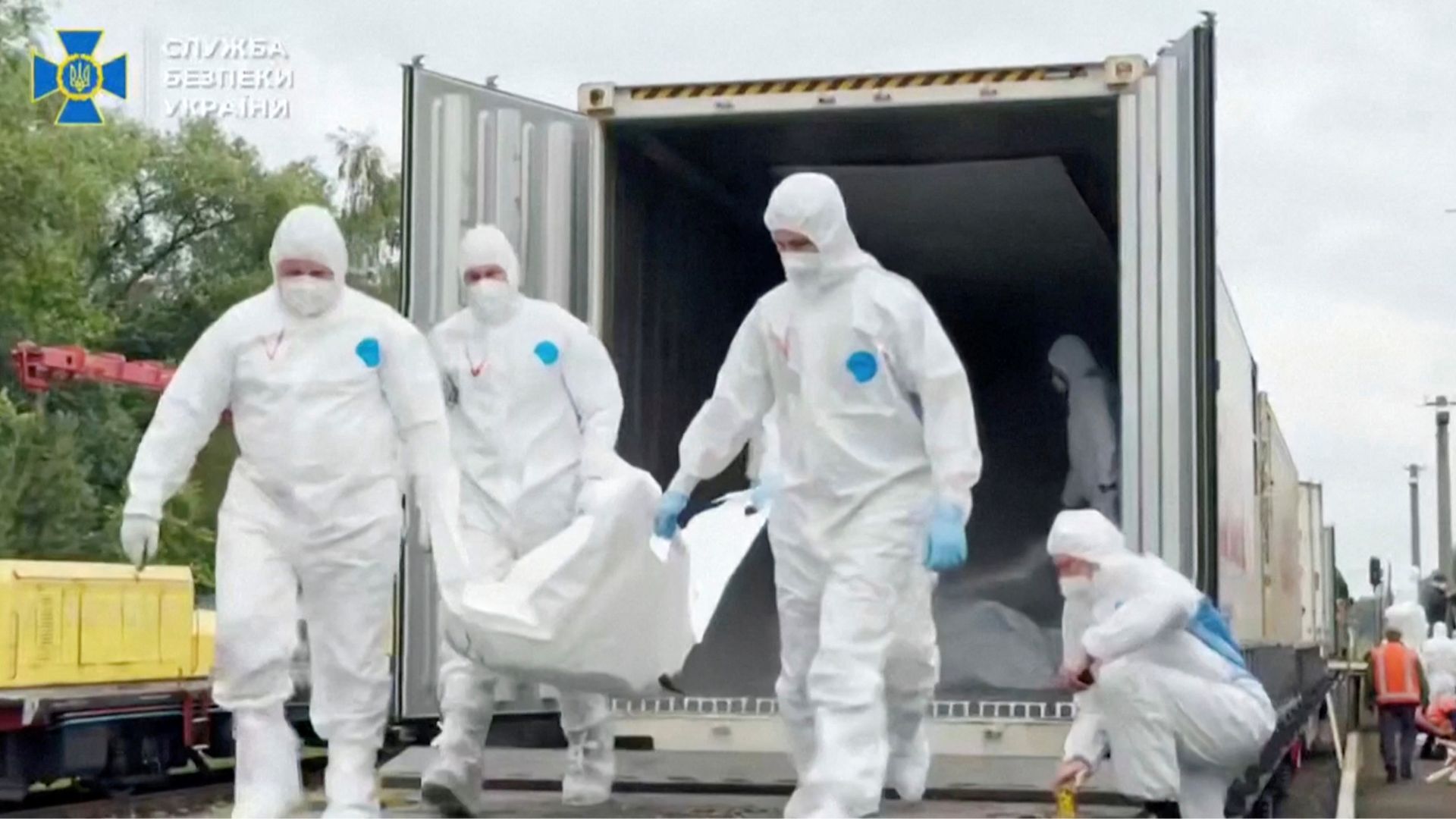 'Video thumbnail for Russia returns bodies of 1,200 more Ukrainians as part of POW swap'