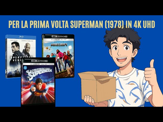 Video thumbnail for Superman & Minecraft in 4K e Operazione Vendetta in Blu-ray – Unboxing home video uscite Luglio 2025