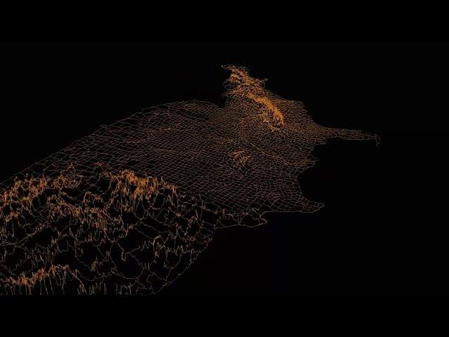 Video thumbnail for Lines on the Land: U.S. County Borders in 3D