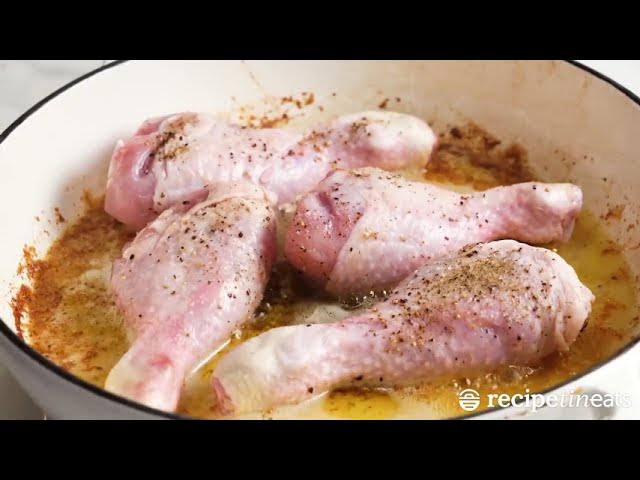 'Video thumbnail for Delicious Chicken Fricassee Quick and Flavorful French Stew'
