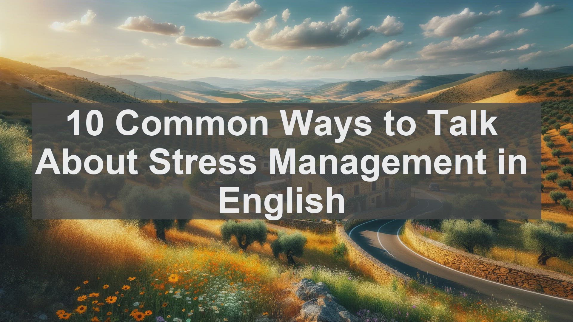 'Video thumbnail for 10 Common Ways to Talk About Stress Management in English '