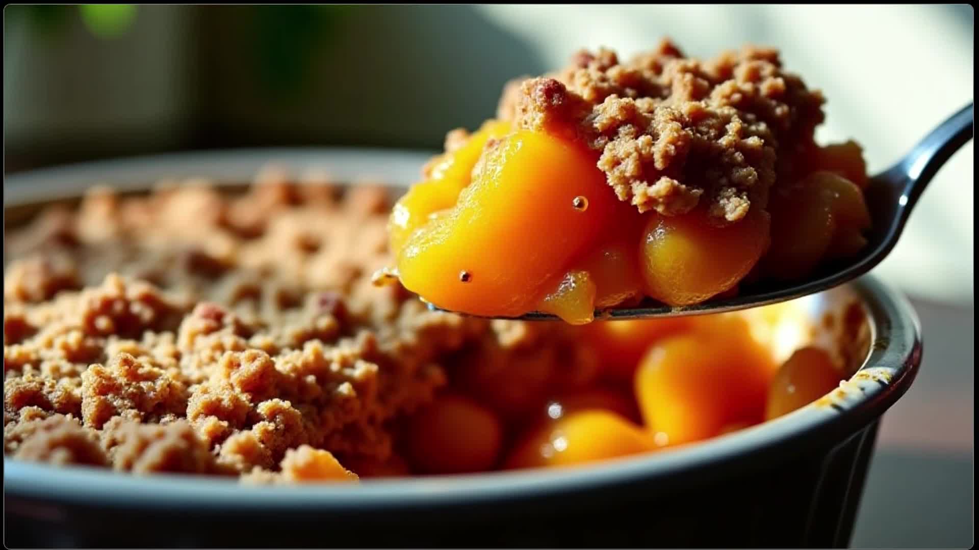 Video thumbnail for Peach Crisp Recipe