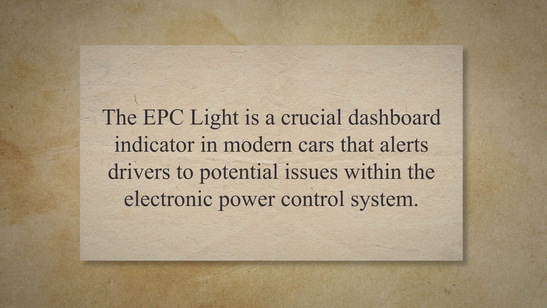 Video thumbnail for EPC Light 🚗 Meaning, Causes, How to Fix and Reset