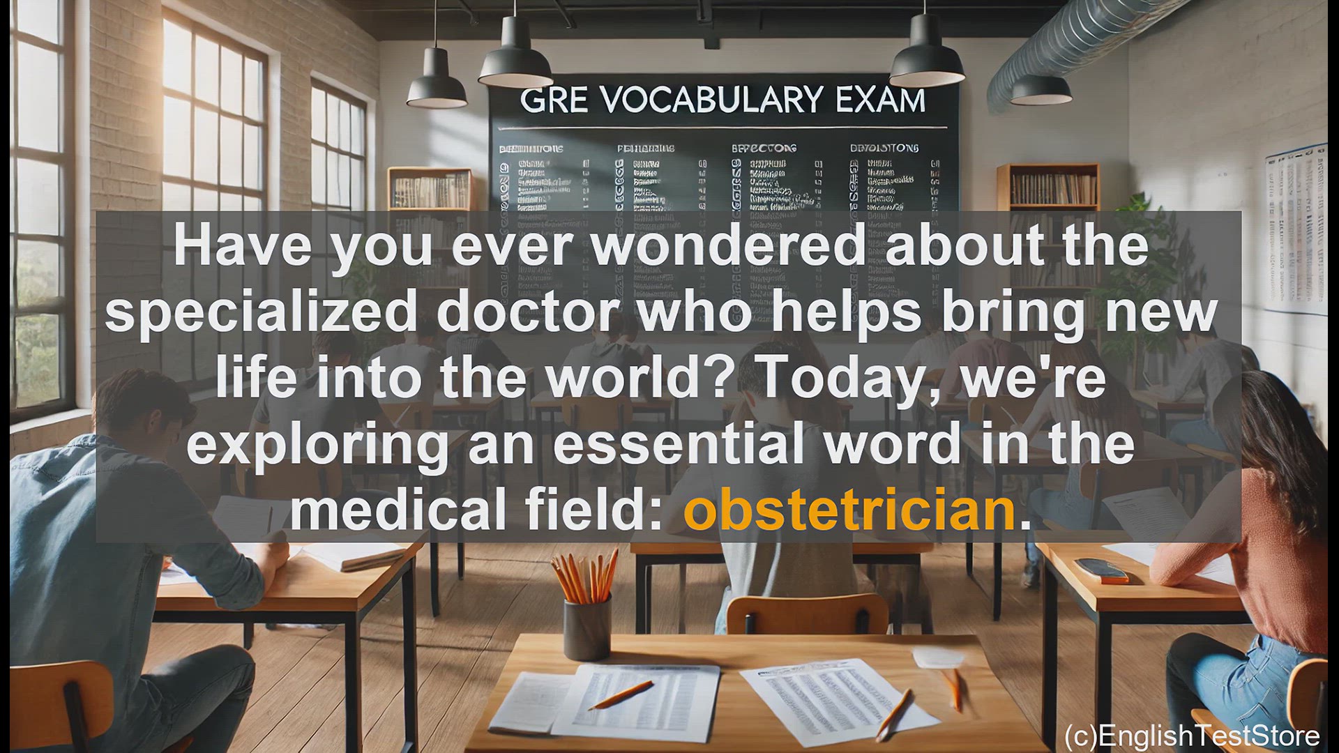 'Video thumbnail for GRE Vocabulary Lesson: The Specialized Doctors of Childbirth - Obstetricians Explained'