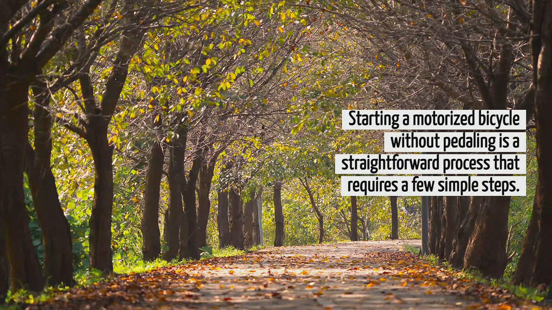 Video thumbnail for How To Start A Motorized Bicycle Without Pedaling