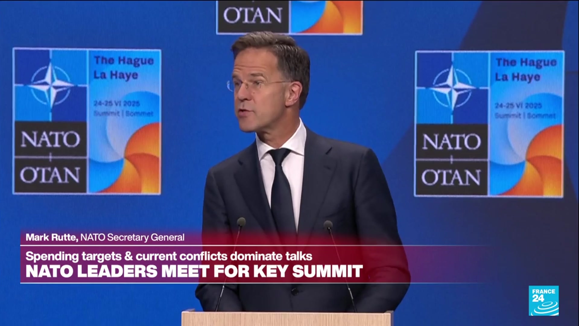 'Video thumbnail for Mark Rutte's address at NATO summit'