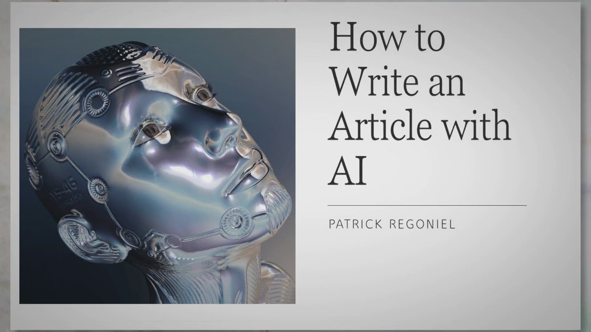 Video thumbnail for How to Write an Article with AI: A Guide to Using AI for Article Creation and Refinement