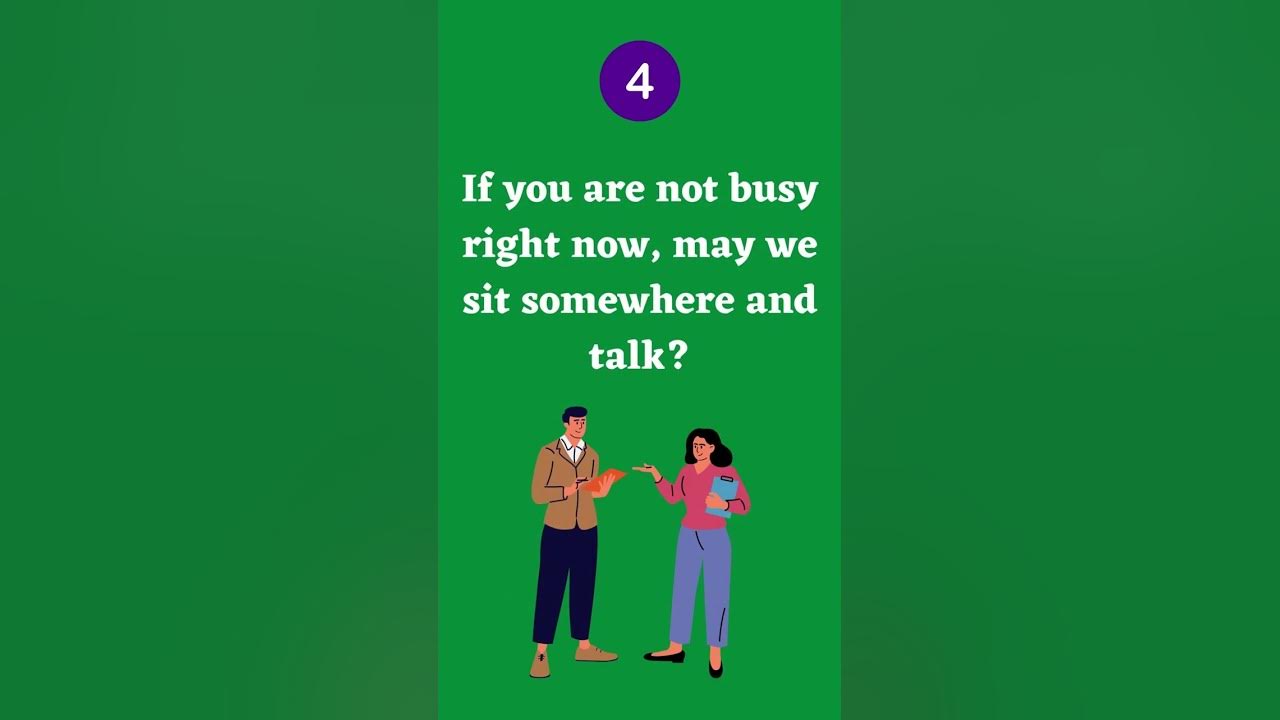 Video thumbnail for How to Ask Someone to Talk to You in English || 7 Smart Ways || ESL Advice || Spoken English