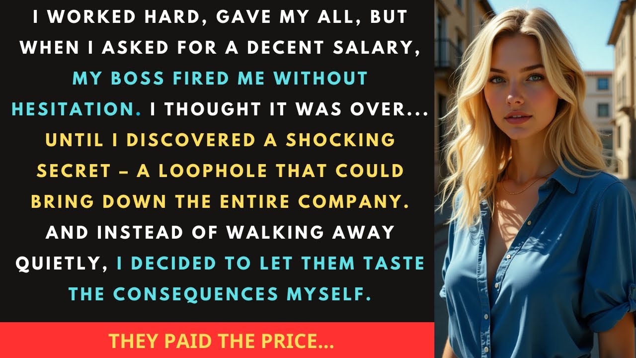 Video thumbnail for My Boss Fired Me After 3 Years Without a Raise – I Prepared for Workplace Revenge