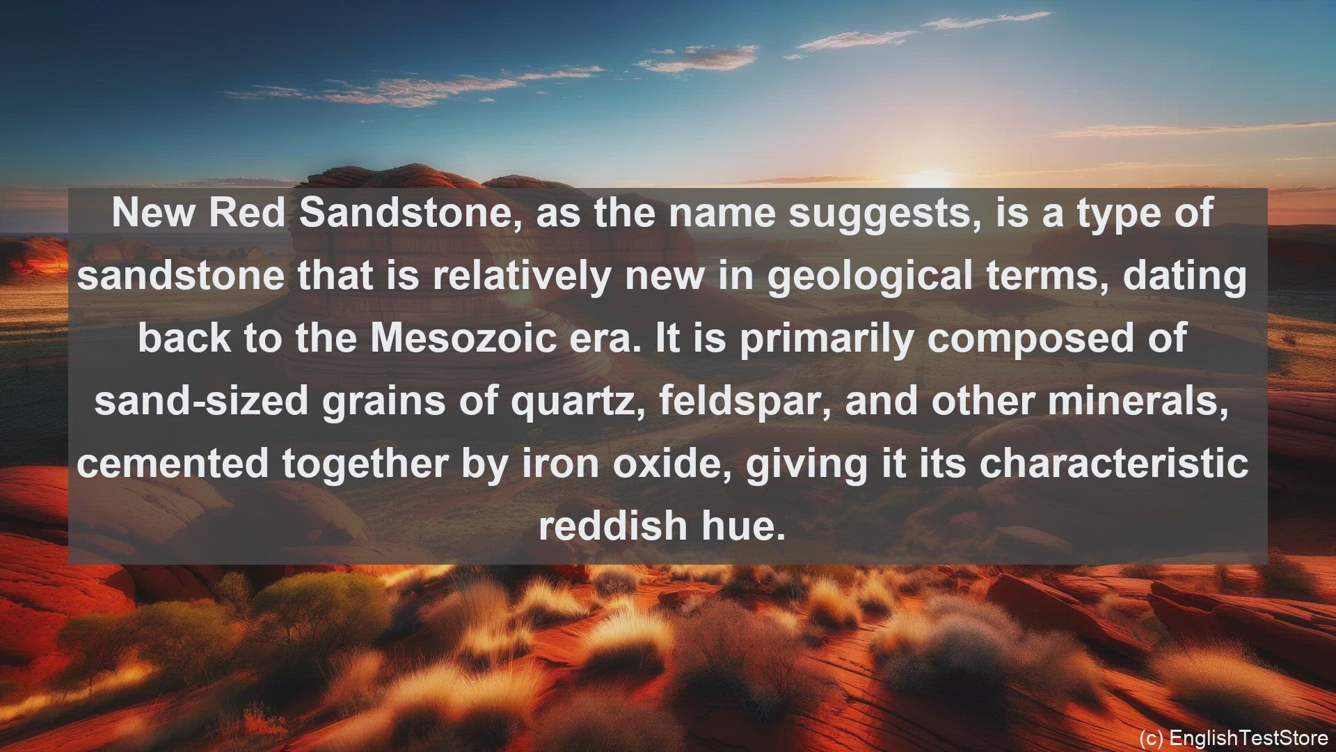 'Video thumbnail for New red sandstone in science  definition and examples'